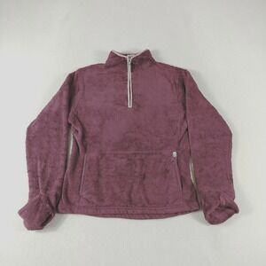 North Face Pullover Womens Small Fuzzy Half Zip Sweatshirt Cozy Outdoor AP4C